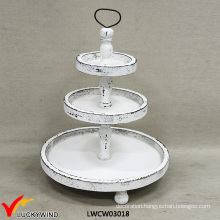 Shabby Chic Food Serving 3 Tier Plate Stand